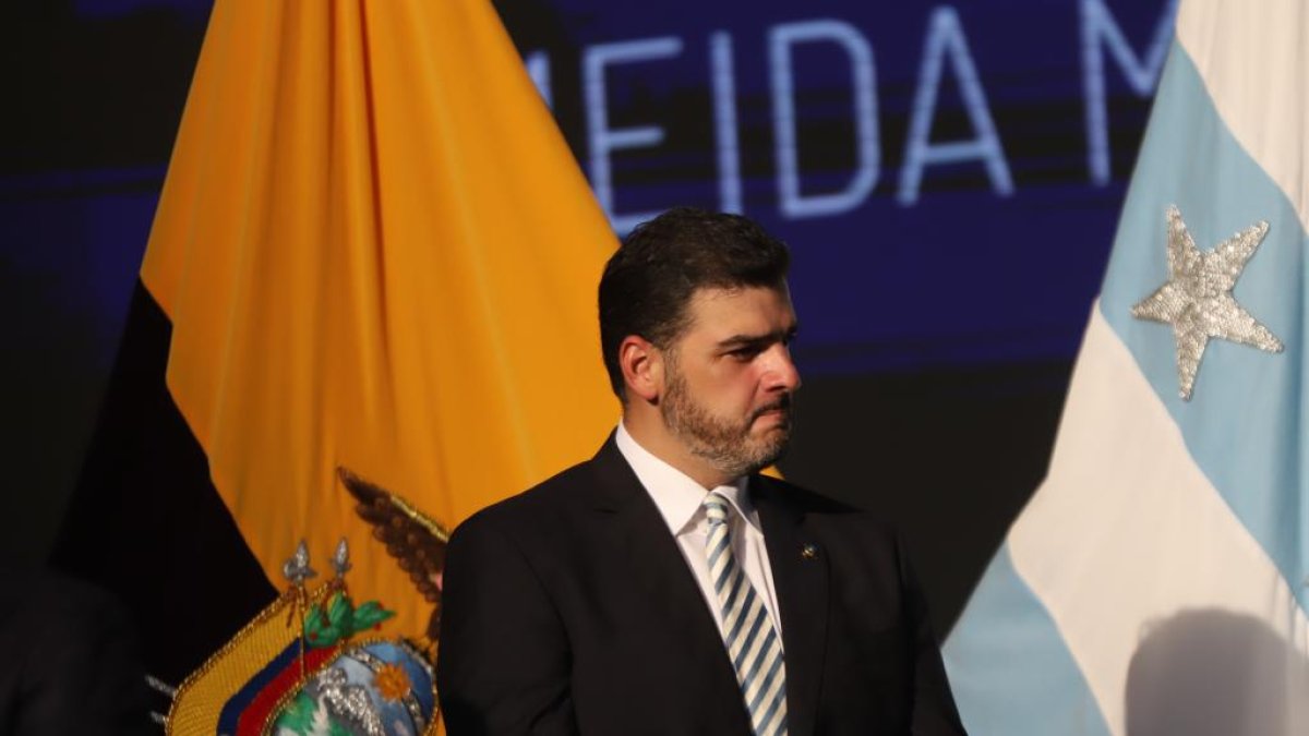 El alcalde de Guayaquil, Aquiles Álvarez.