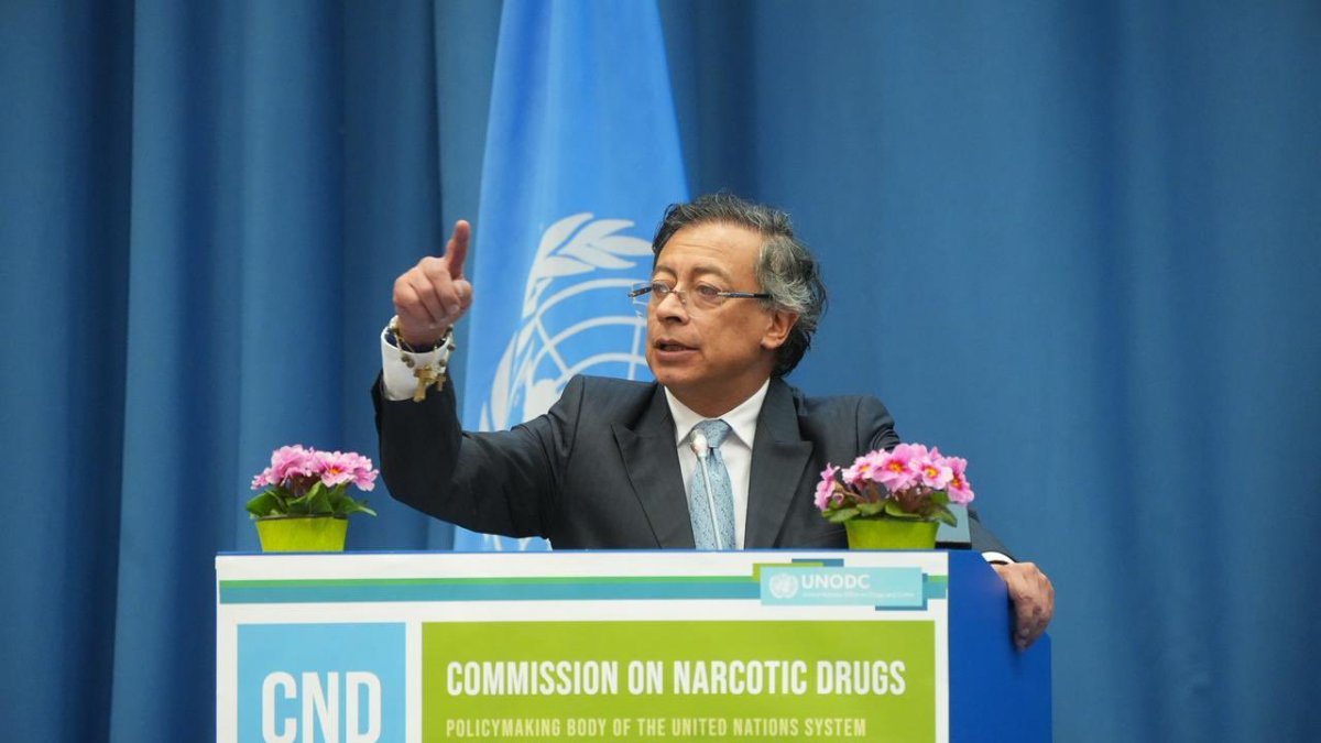 El presidente de Colombia, Gustavo Petro, cuestionó en Viena la iniciativa estadounidense Escudo de las Américas.