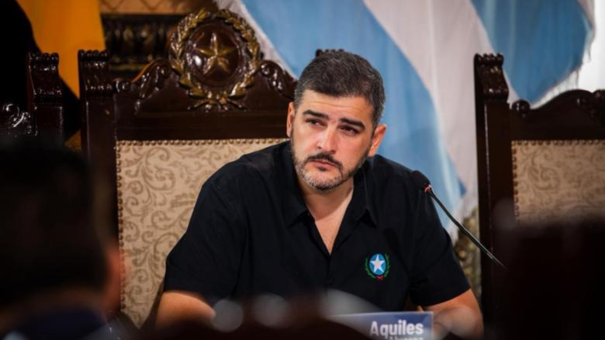 El alcalde de Guayaquil, Aquiles Álvarez.