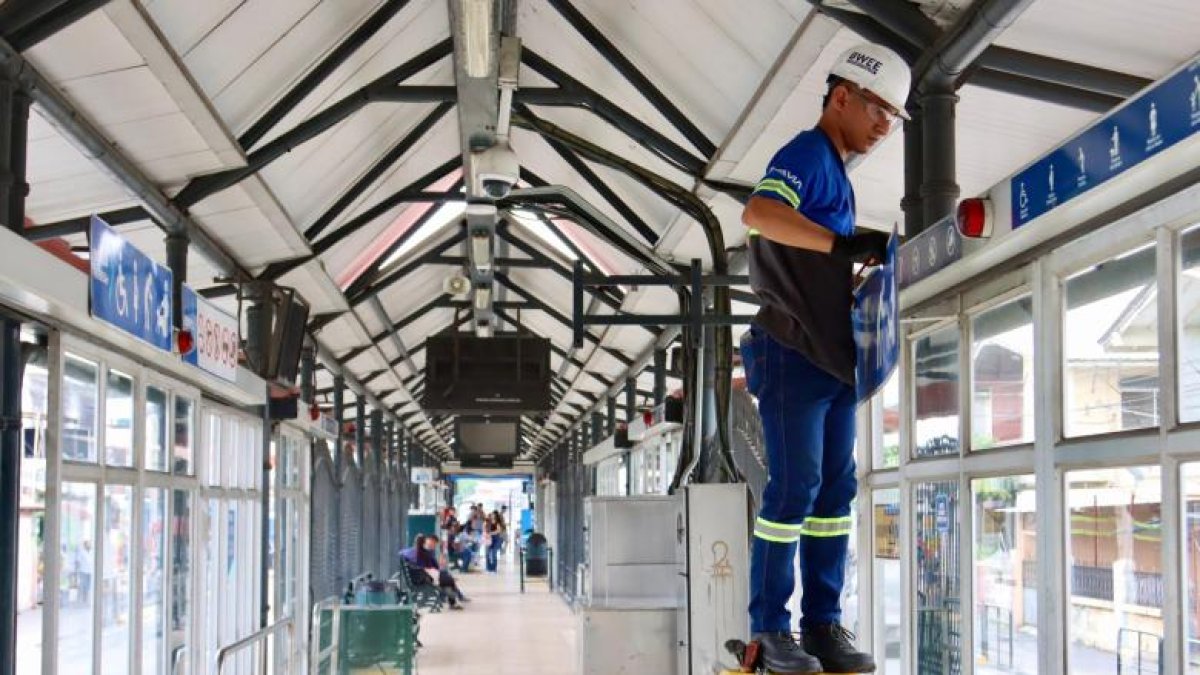 Referencial.Se realizarán trabajos en la estructura de la parada en Las Monjas.