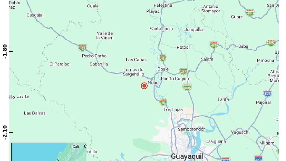 Fuerte temblor en Ecuador este jueves.