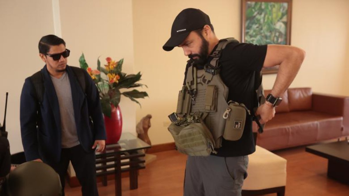 Luis Chonillo, alcalde de Durán, durante una visita a EXPRESO en el 2024.