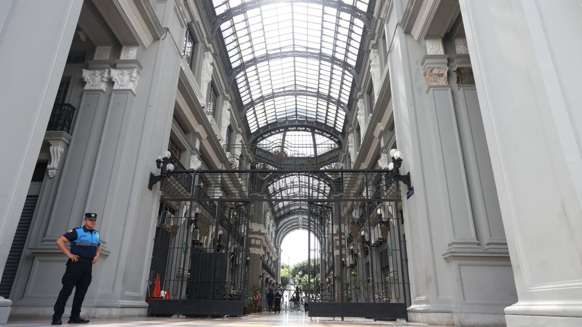 Fachada del Municipio de Guayaquil, centro de la ciudad.