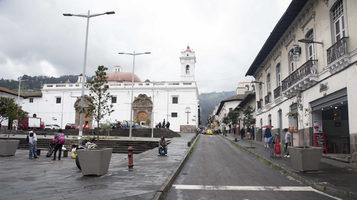 Foto del centro histórico de Quito.