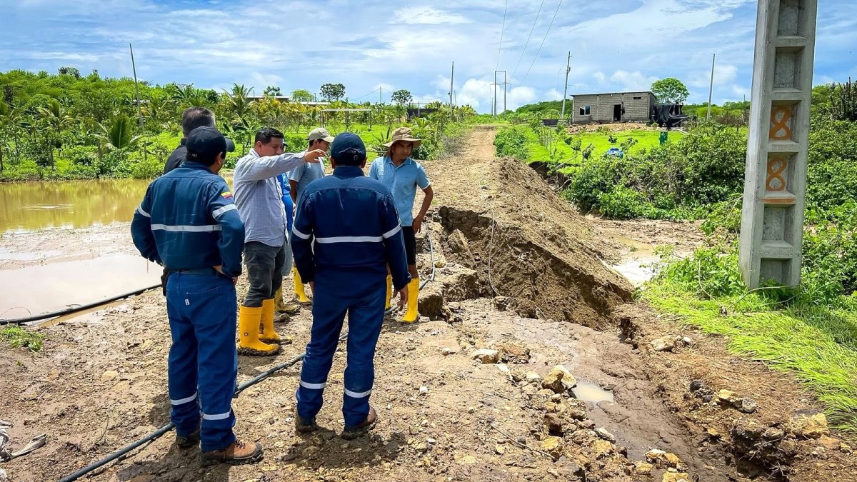 En los sectores rurales de la península la situación por el fuerte temporal se ha vuelto compleja.