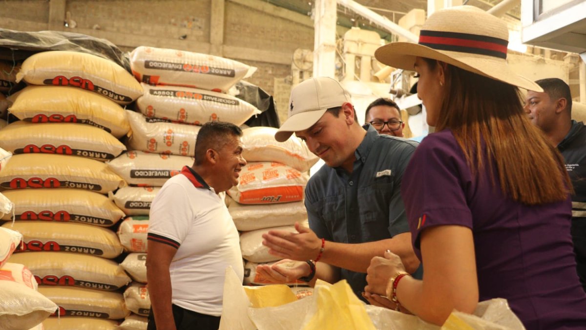 Una foto referencial del comercio del arroz.