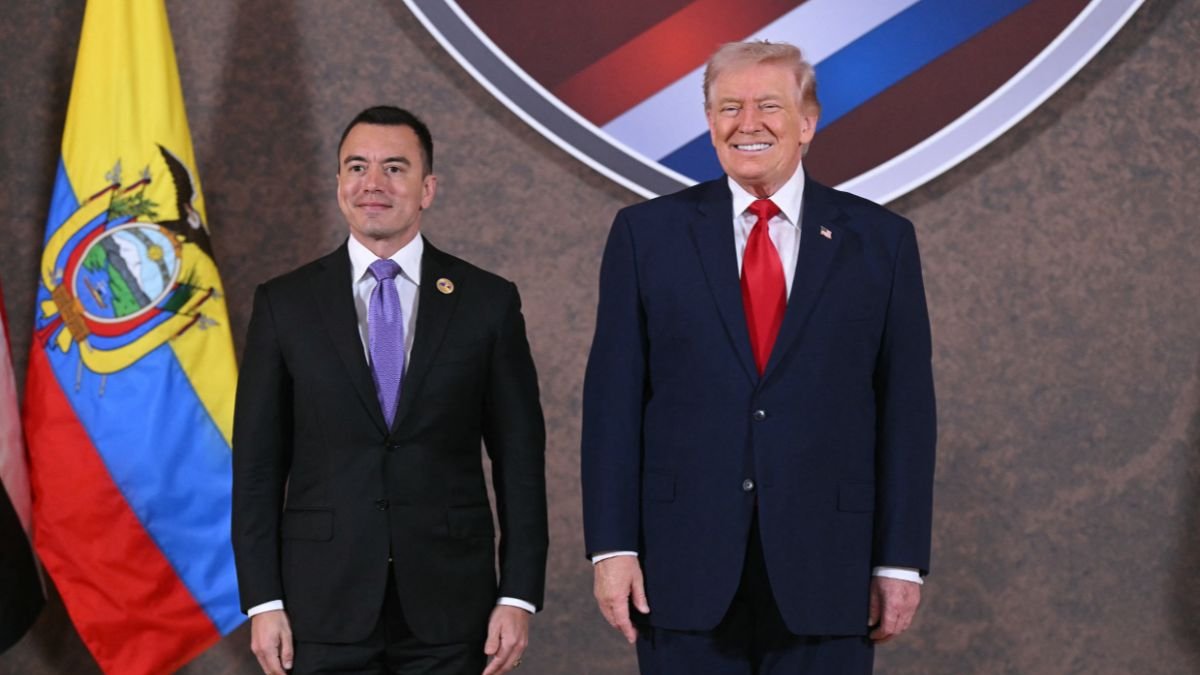 Donald Trump recibió a Daniel Noboa en la cumbre 