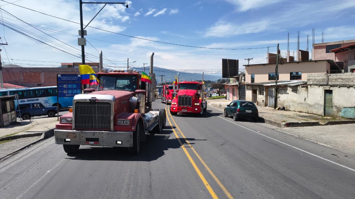 Camioneros han realizado protestas en la frontera, tras la guerra comercial.