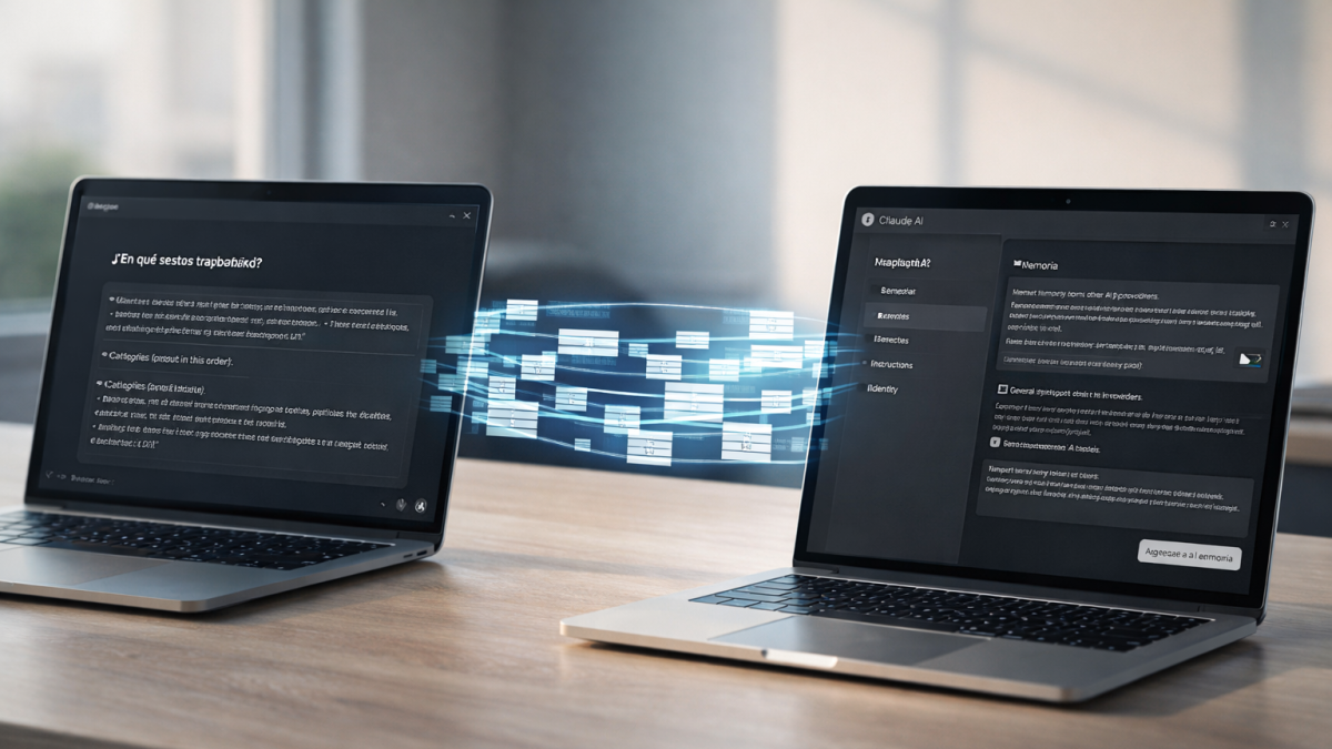 La migración de memoria entre asistentes de IA permite conservar contexto, preferencias y estilo sin empezar desde cero.
