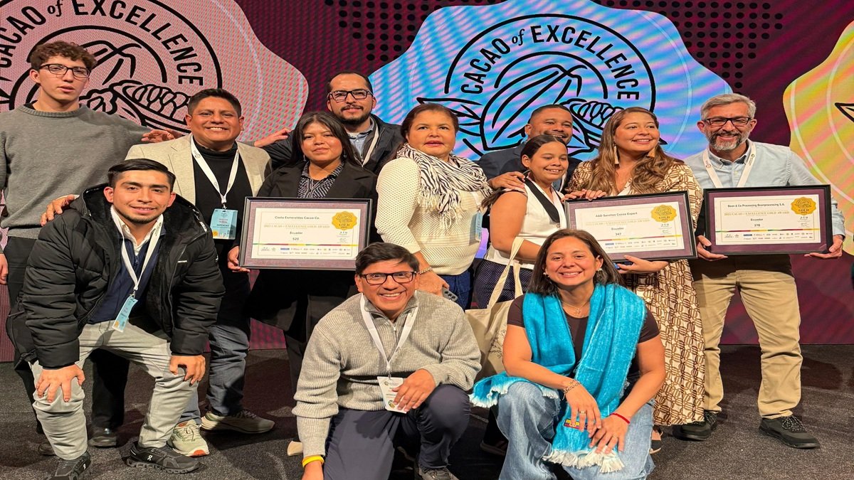 Ecuador logró un triple reconocimiento en el Cacao of Excellence.