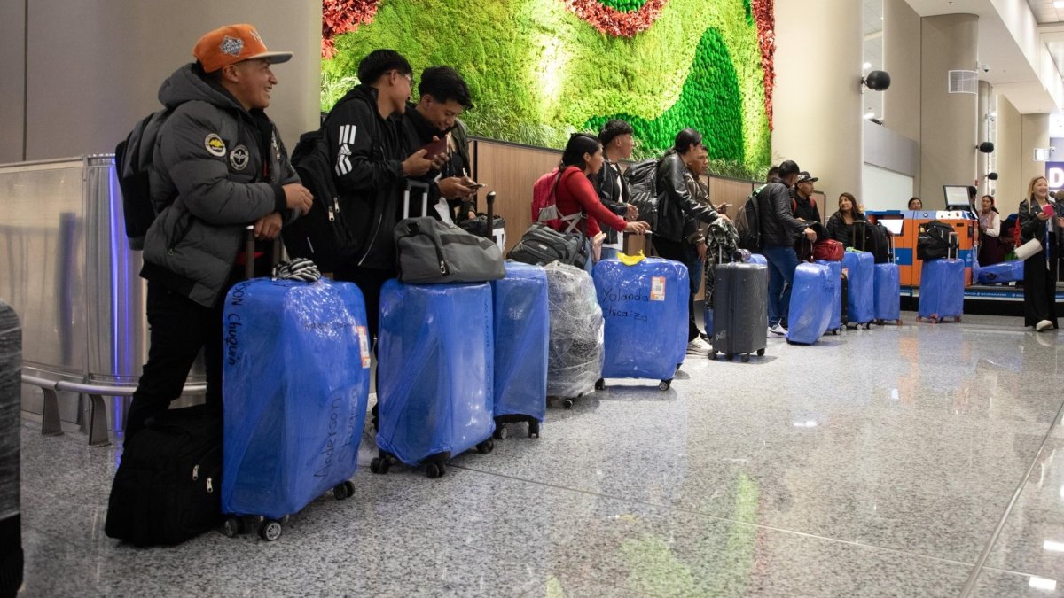 Un grupo de ecuatorianos viajó hacia Almería e Islas Baleares, en España, para labores agrícolas el pasado 21 de marzo, como parte del programa de migración circular.