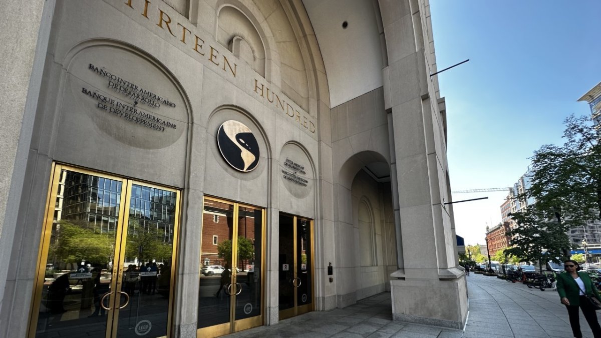 El edificio del Banco Interamericano de Desarrollo.