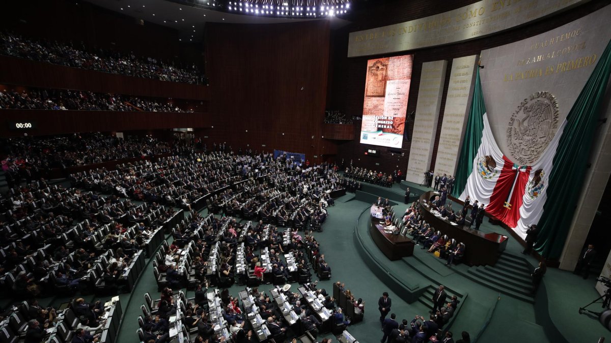 Vista general de la Cámara de Diputados, en Ciudad de México (México).