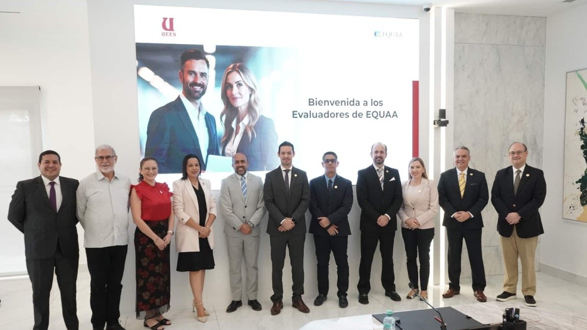 Bienvenida al equipo de evaluadores internacionales de EQUAA por parte de las autoridades de la Universidad Espíritu Santo y la ESAI Business School..