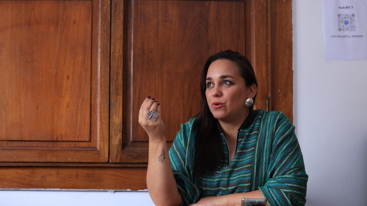 La presidenta electa del movimiento Revolución Ciudadana, Gabriela Rivadeneira, anunció las acciones que tomará el partido tras la suspensión provisional.