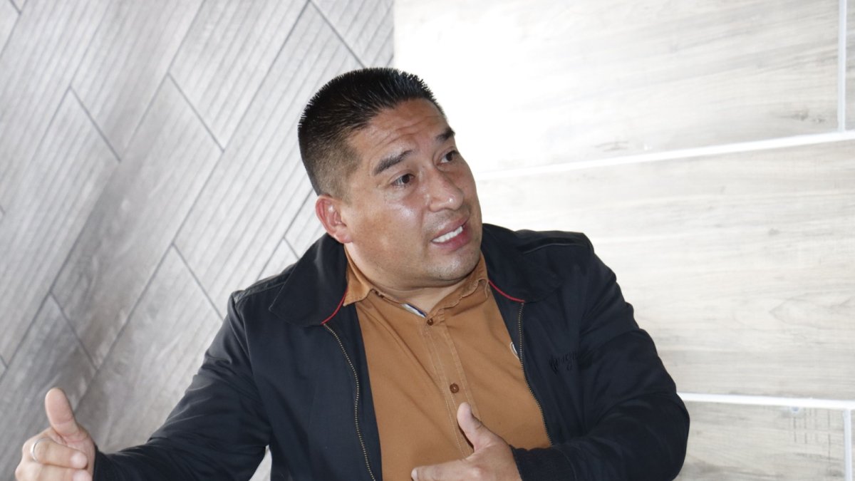 Edison Mena, presidente de la Asociación Colombiana de Camioneros sección Ipiales, en entrevista con Diario Expreso.