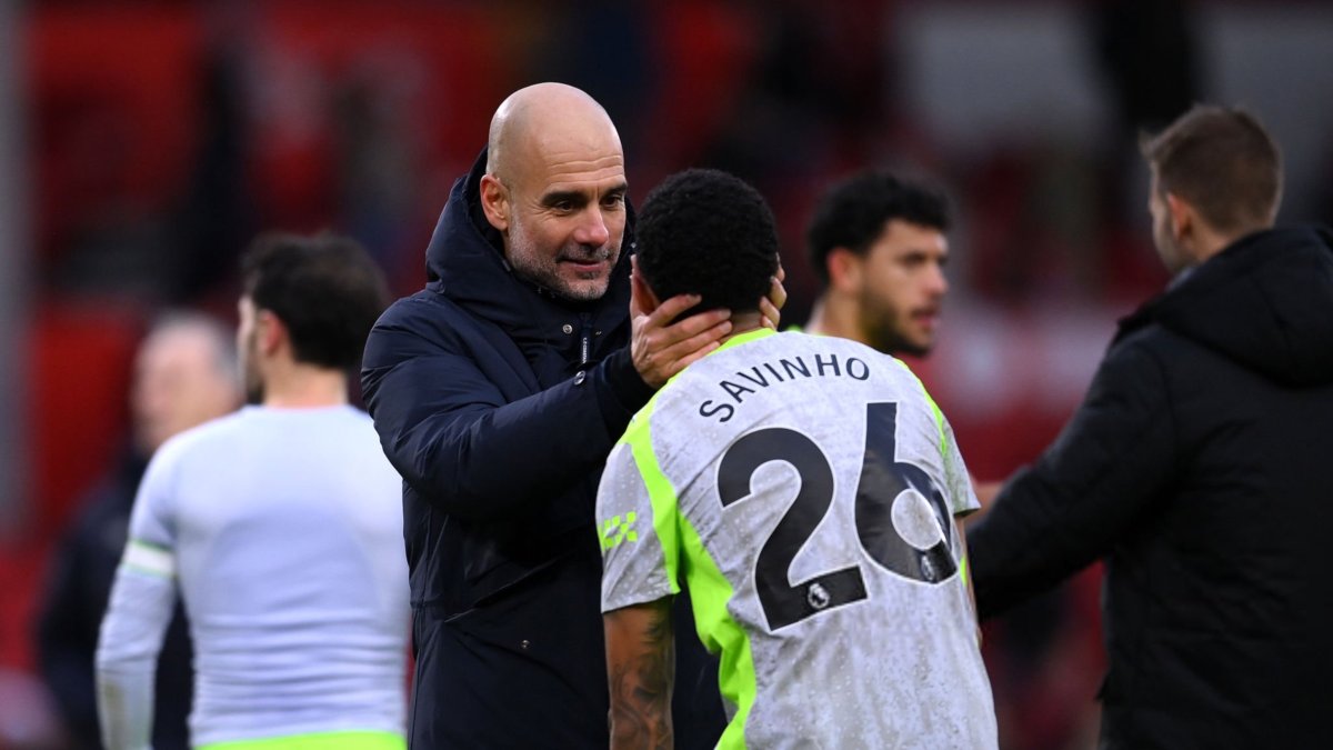 Pep Guardiola entrenador del Manchester City.
