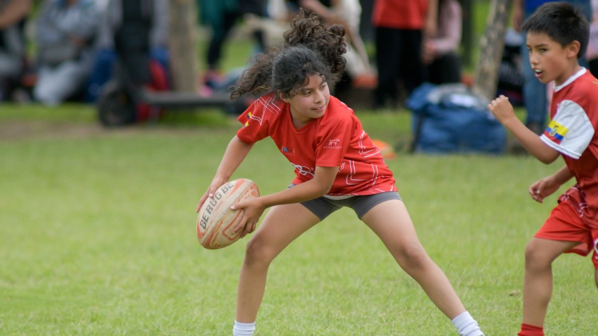 Sara Vásconez durante uno de los últimos entrenamientos de Cóndores previo al viaje a Mónaco.