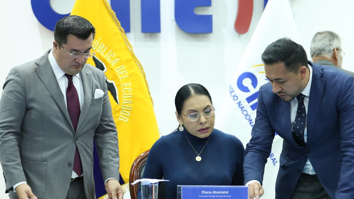 Diana Atamaint preside el Consejo Nacional Electoral.