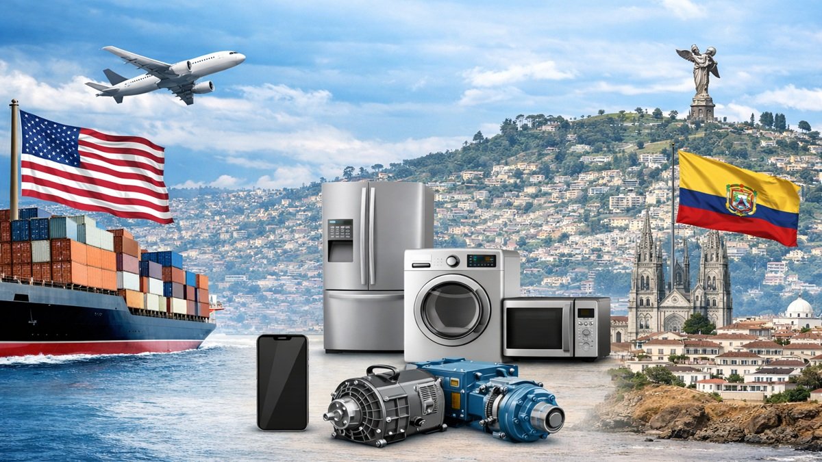 Bienes remanufacturados de EE.UU., como electrodomésticos y maquinaria, podrán ingresar a Ecuador.