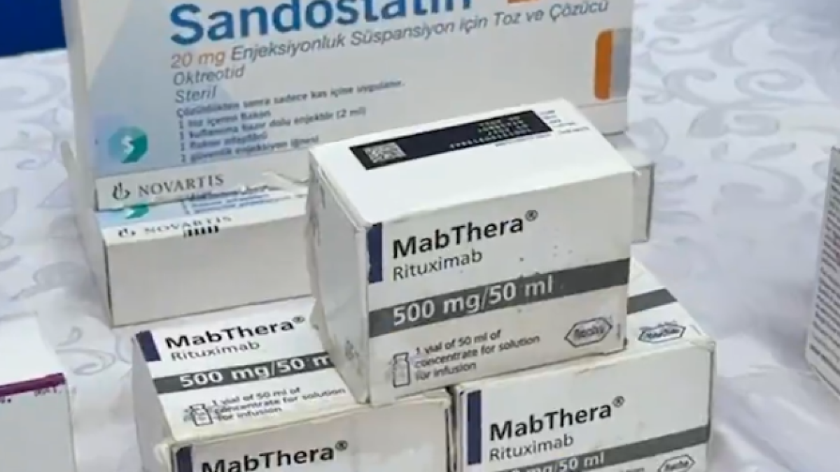 Este es uno de los medicamentos decomisados en el operativo.