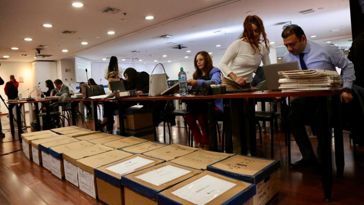 La audiencia del caso Triple A se realizó en Quito, mientras que Aquiles Álvarez y su defensa se conectaron desde la Unidad Judicial de La Libertad, en Santa Elena.