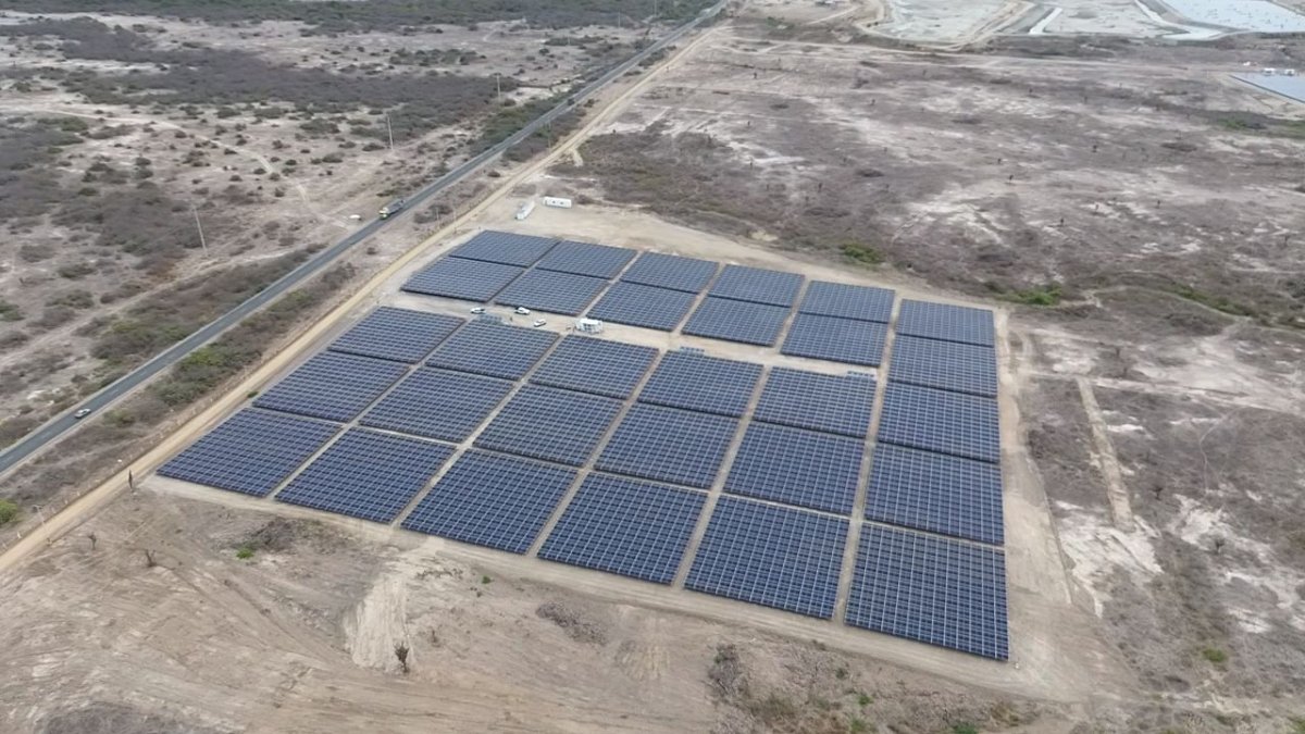 Planta solar de Santa Priscila, la firma que ocupa el primer lugar en el ranking de empresas de acuicultura.