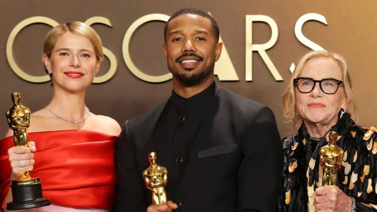 Jessie Buckley, Michael B Jordan y  Amy Madigan, tres de los ganadores de los Premios Óscar 2026.