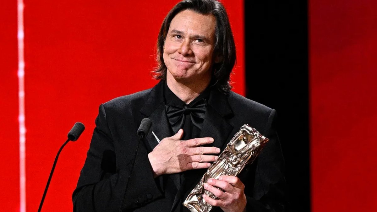 Jim Carrey durante la ceremonia de los Premios César 2026