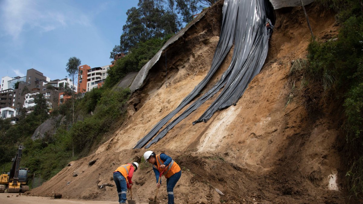 La Epmmop estima que el cierre de la vía a Nayón se prolongue durante toda la primera semana de marzo.