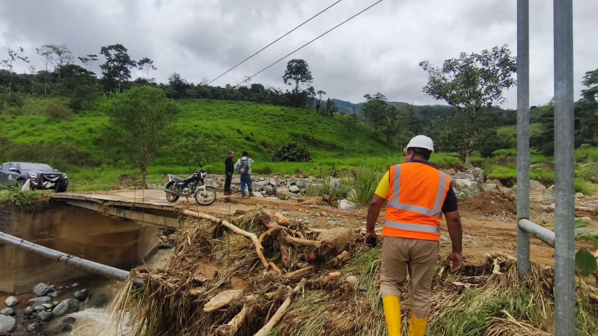 El sistema de captación de agua de consumo humano se vio afectado por la intensa lluvia. (cortesía)
