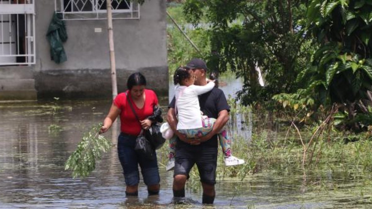 Varias zonas del país han quedado anegadas por las lluvias.