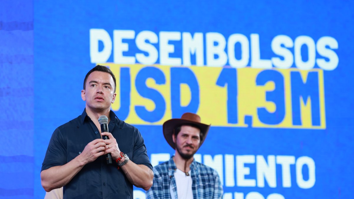 Daniel Noboa anunció la entrega de $1,3 millones para proyectos productivos dirigidos a comunidades en sus territorios.