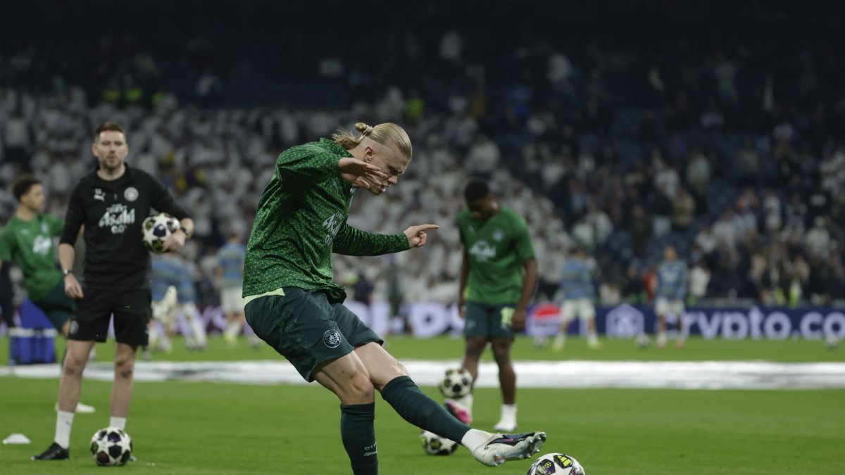 Erling Haaland, delantero del Manchester City.