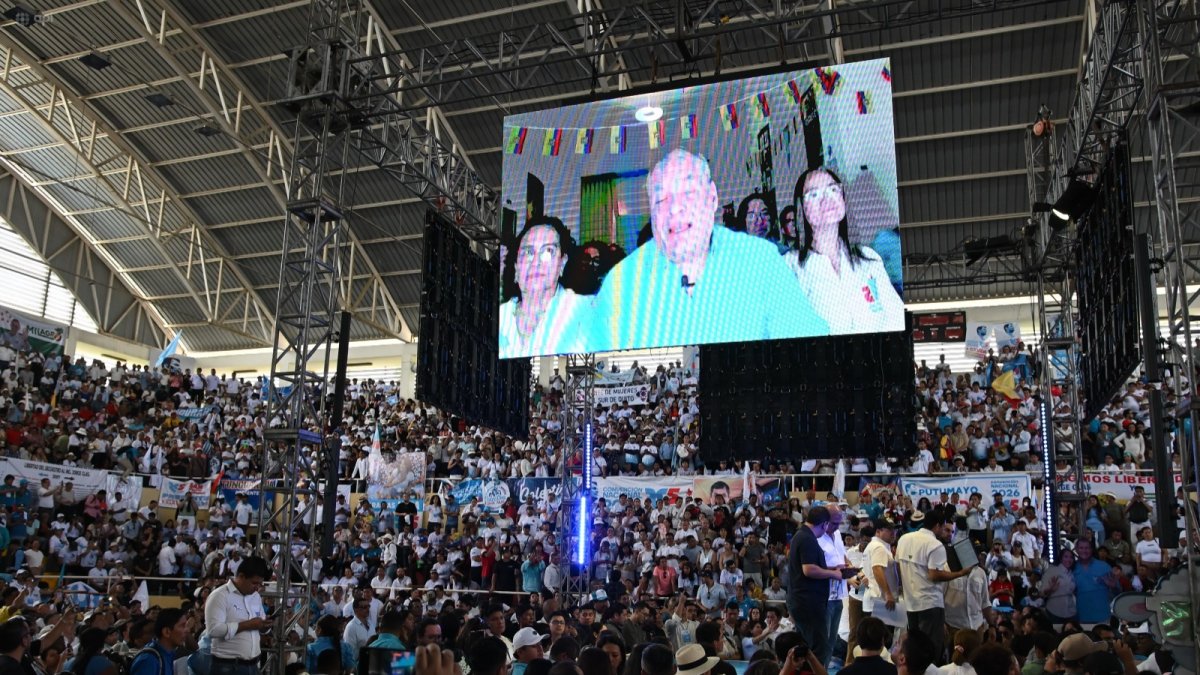 Rafael Correa apareció de forma virtual en la convención nacional de Revolución Ciudadana.