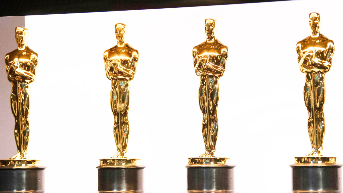 El trofeo de los Premios Óscar 2026.