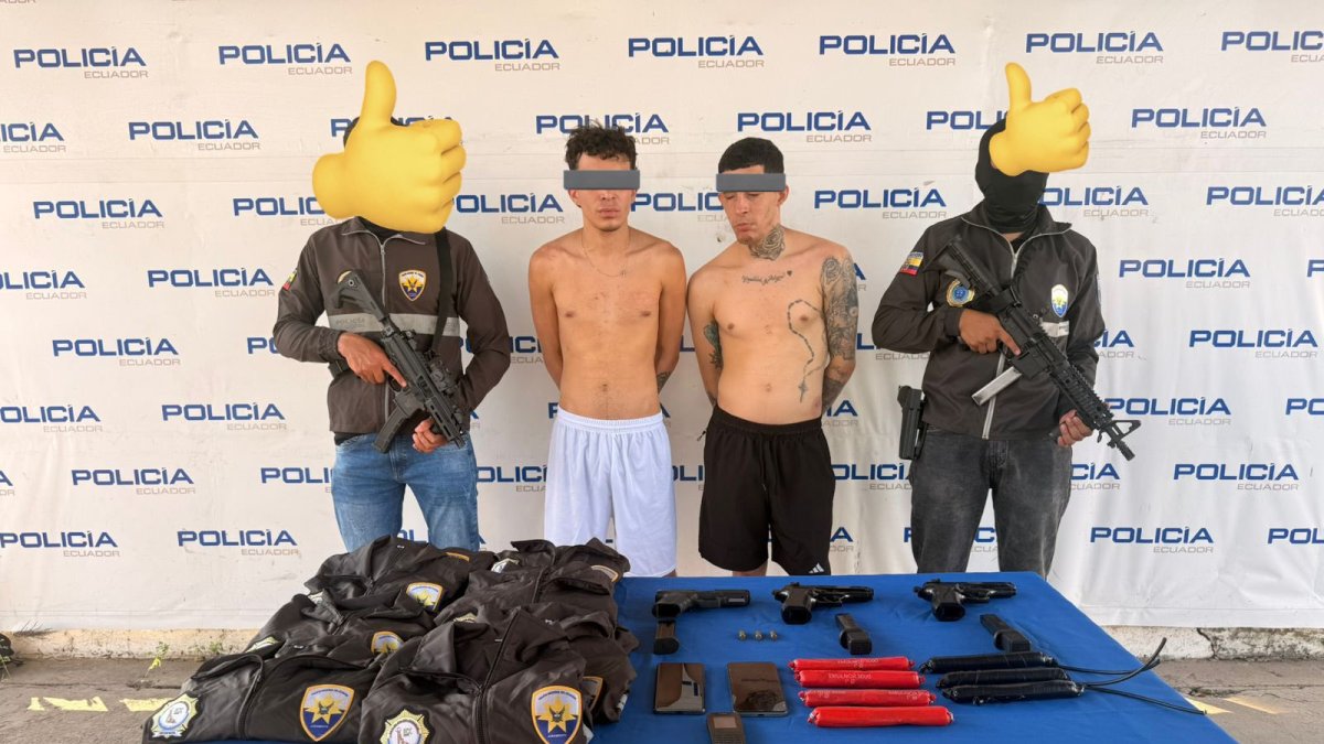 Autoridades capturan a dos ciudadanos venezolanos vinculados al crimen organizado y decomisan armas y explosivos.