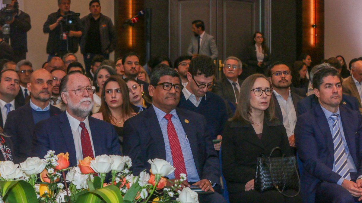 El ministro de Producción en el evento de anuncio de la Estrategia de Desarrollo Productivo.