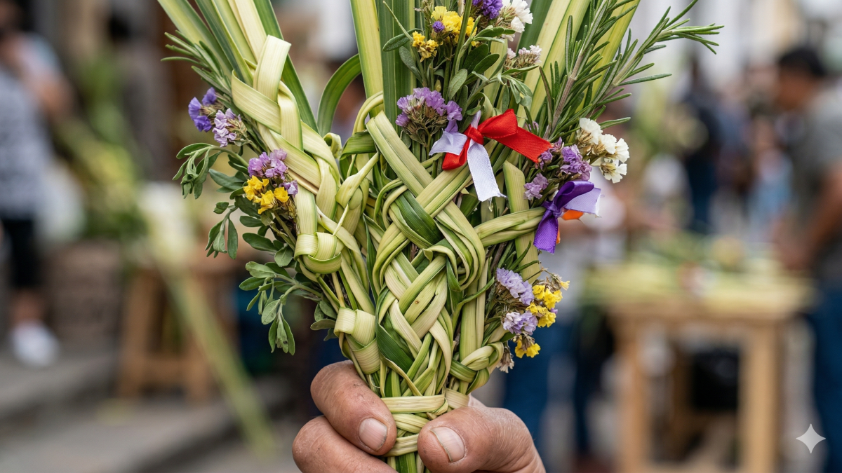 No se debería comercializar ramos para la Semana Santa que estén hechos de palma de cera.
