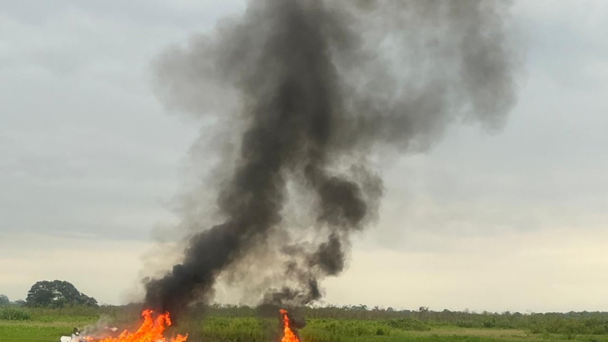 El accidente aéreo en Puebloviejo ocurrió la mañana de este jueves 26 de marzo.