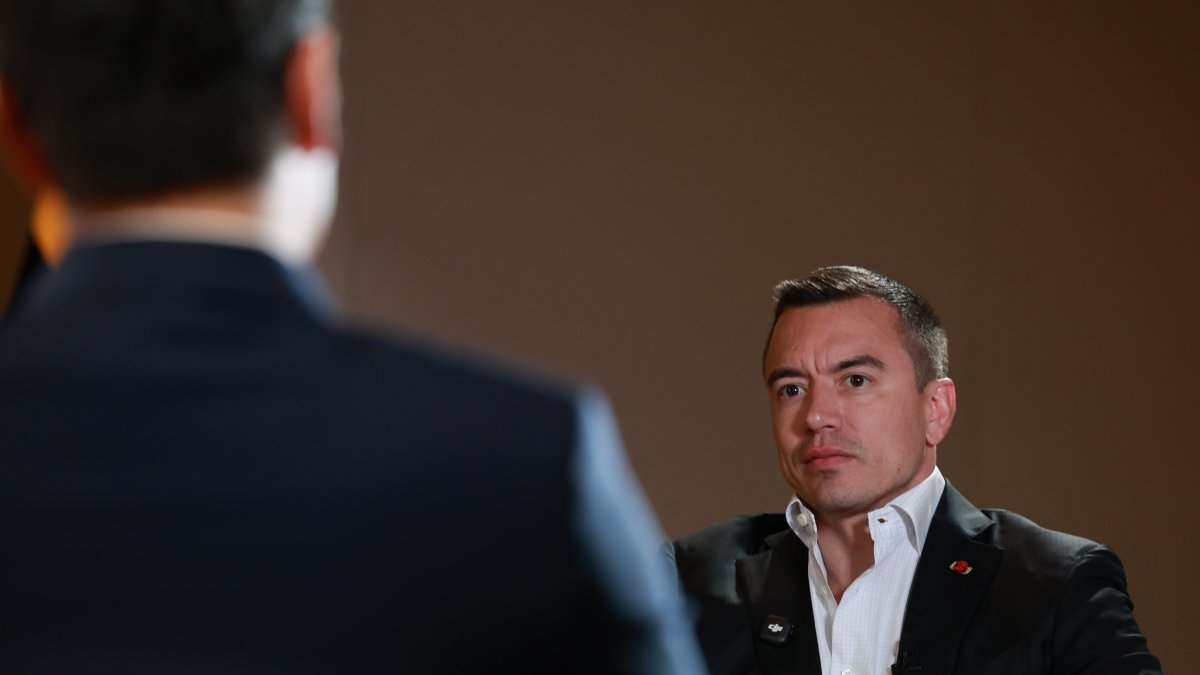 Daniel Noboa, en entrevista con Univisión.