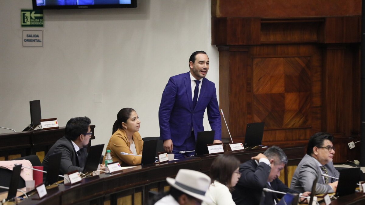 Juan Andrés González es el jefe de la bancada de la Revolución Ciudadana en la Asamblea.