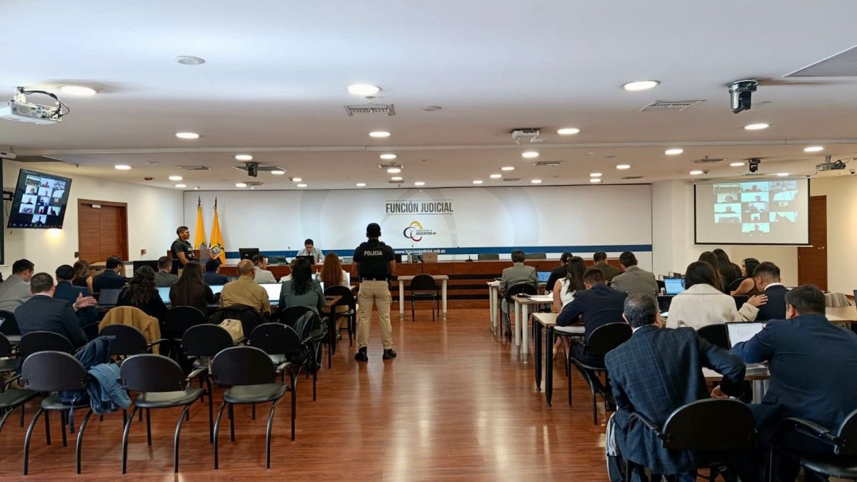 La audiencia de juicio del caso Triple A se inició este 8 de marzo de 2026 en el Complejo Judicial Norte de Quito.