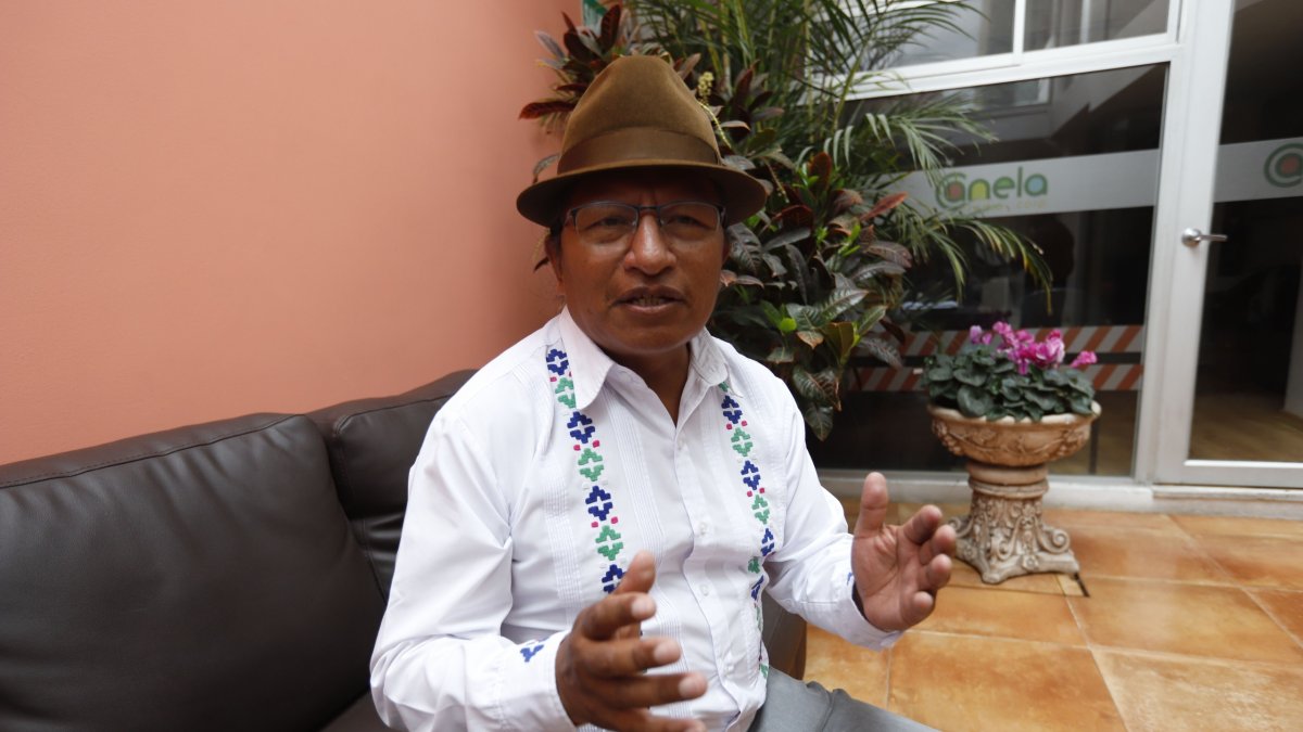 Guillermo Churuchumbi, coordinador nacional de Pachakutik, expone la estrategia del movimiento frente a las elecciones seccionales de 2027.