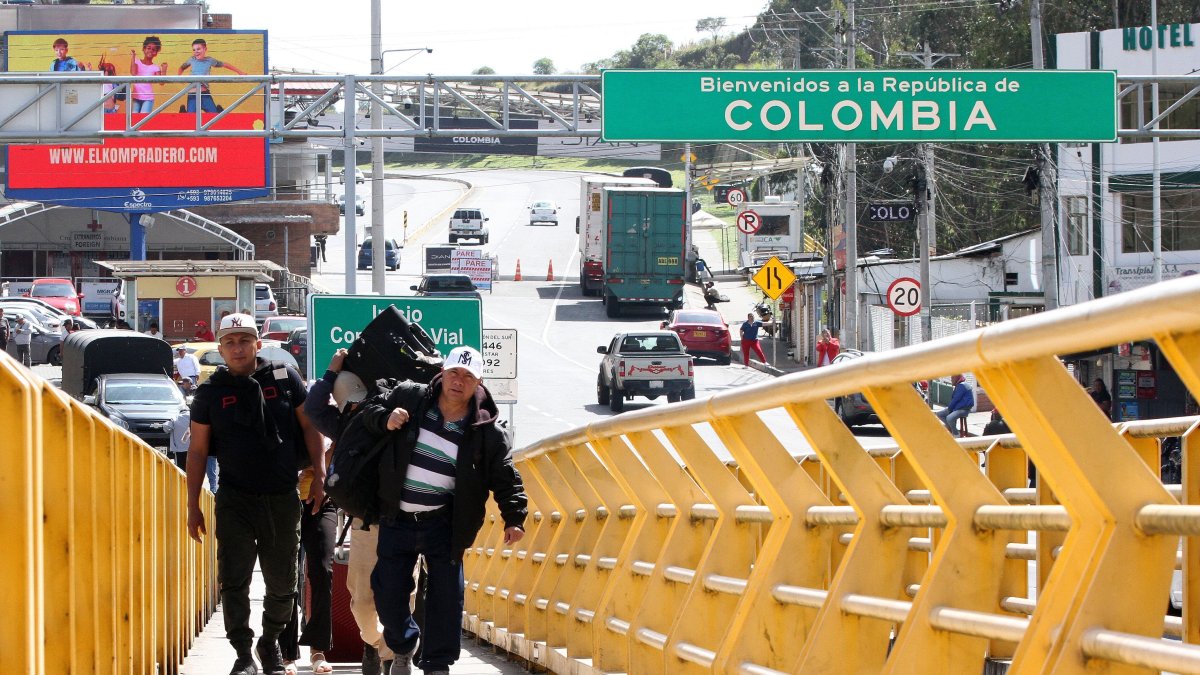 El puente de Rumichaca que es la frontera entre Ecuador y Colombia.