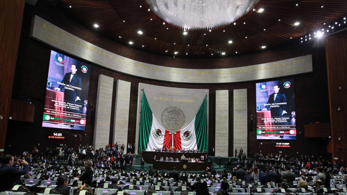 Vista general de La Cámara de Diputados, en Ciudad de México (México)