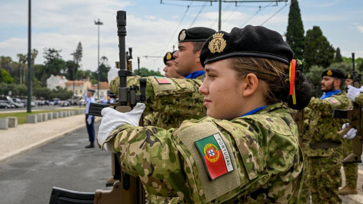 Ejercicio militar en Lisboa