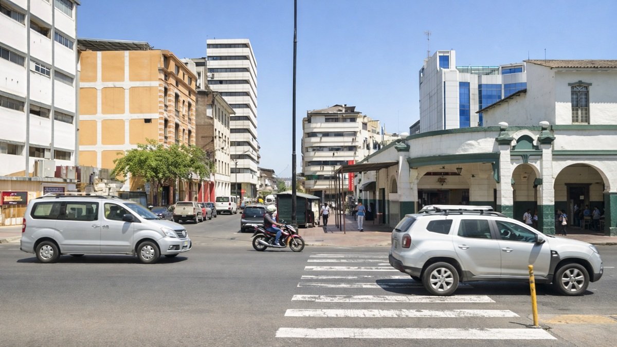 El hecho ocurrió en avenida Quito y Hurtado, en el centro de Guayaquil.