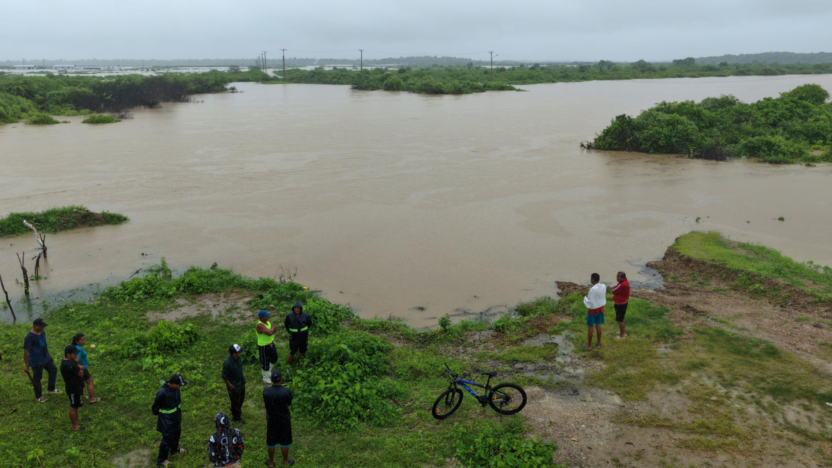 Inundación del 4 de marzo de 2026, en Chanduy, Santa Elena.