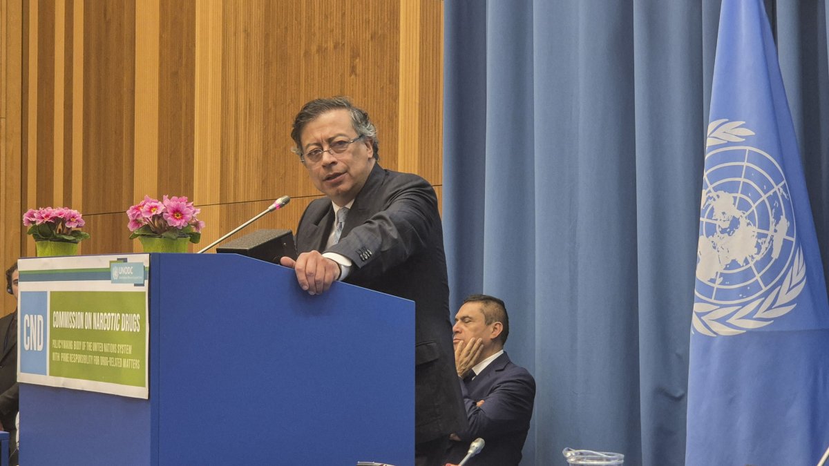 El presidente Gustavo Petro participa este lunes en Viena, en la Comisión de Estupefacientes de la ONU, el principal órgano multilateral de decisión en materia de drogas.